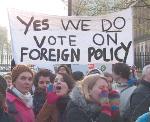 making noise outside downing street