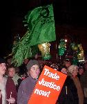 Friends of the Earth make a Big Green Splash with flags and lanterns