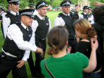 ... becoming agressive once more whilst attempting some more arrests ...