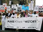 Make Poverty History march in Edinburgh, Scotland