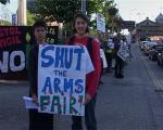 Videostill: DSEi solidarity demo, Bristol