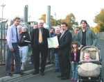 MEP listens to campaigners' concerns...