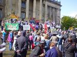 Rally in Bolton Town Centre