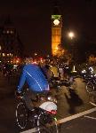 Cyclists pour into Parliament Square