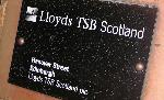 Lloyds TSB Scotland Hanover Street Name Plate