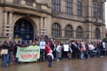 M Arrian Sheffield Town Hall Protest