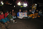 Blockaders close Tadley Gate