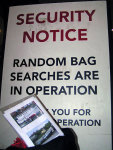 Security Notice NEC Random Bag Search Crest Plc Shafted Family Home