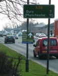 Countryside Properties danger to cyclists by flyposting dual carridgeway...