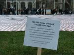 Ten thousand drops of blood in Parliament Square