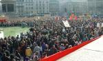 Lots of people in Trafalgar Square (and they haven’t all arrived yet)