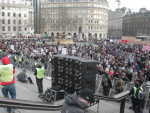 Protesters in London's Trafalgar Square on March 18th 2006