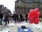 Protestors on Hope Street outside LIPA