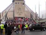 Gathering on the cathedral steps