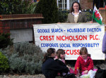 Evicted Mother Protests At Crest House Weybridge Surrey