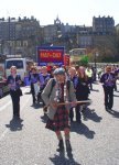 Women's Samba Band at the start of demo