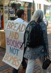 Bread and books not bombs