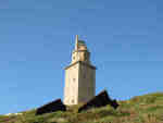 Torre de Hércules( La Coruña), que está mirando al mundo