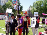 some of mark thomas' surrealist protesters