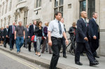 The demonstration proceeds towards the Home Office