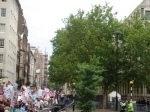 Amidst tight security demonstrators expressed their anger at the US Embassy.