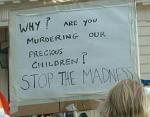 Why are you murdering our precious children?