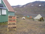 The first protest camp at Snaefell