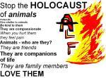 Stop the HOLOCAUST of animals
