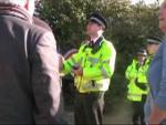 A friendly police officer introduces himself