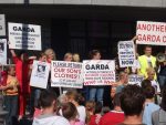 Placards at Store St (D'other, indy.ie)