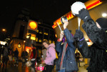 blockade of the shell garage on Old Street London