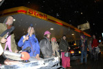 blockade of Shell Garage on Old Street London