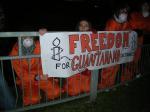 Amnesty protest against Guantanamo