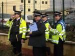 Top cops pleased we didn't turn over their riot van...