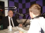 David Clare talks to Mike Hall, MP (library photo)