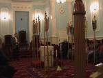 Inside the Royal Arch temple in Bristol freemasons' hall