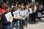 At SOAS the staff and students are out in support of the cleaners.