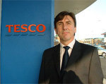 Tesco distribution director Laurie McIlwee: not a happy chappy