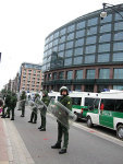 hotel with g8 delegation protected by police