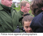 Police move against photographers