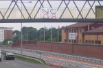 Banner above A48