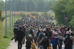 Massive blockade leaves from the camp.