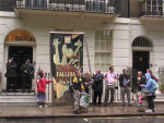 fallujah banner with samba band