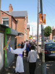 Walking down the pavements of Roshven Road