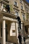 Climbing to the balcony at Erinys