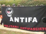 Antifa presence at the demo