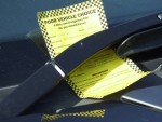 Many luxury 4x4s were given spoof parking tickets
