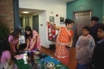 The Akeelah Girls gift stall, selling gifts made from old saris & jam jars