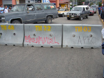 a partial barricade