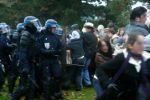 Cops attack the demo